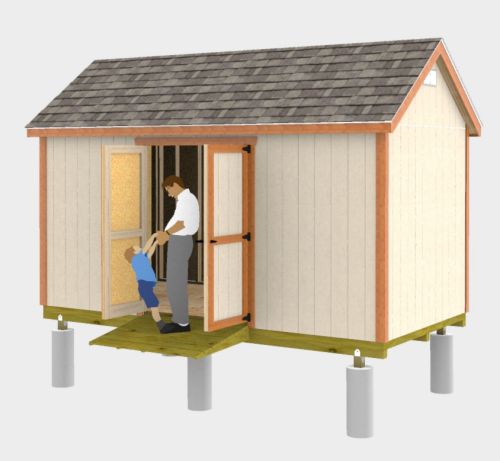 Easy To Build 8x16 Gable Shed