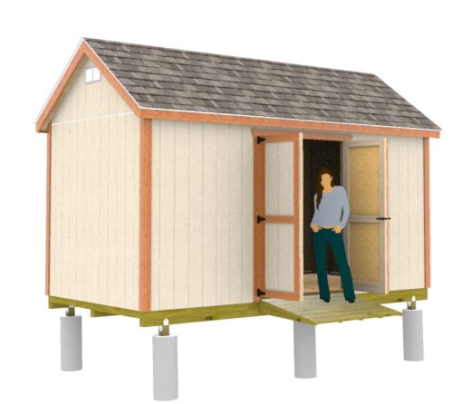 Easy To Build 8x16 Gable Shed
