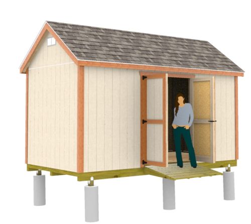 easy to build 8x16 gable shed