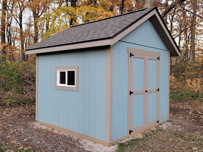 Backyard Storage Shed 10x10 Gable Shed Plans