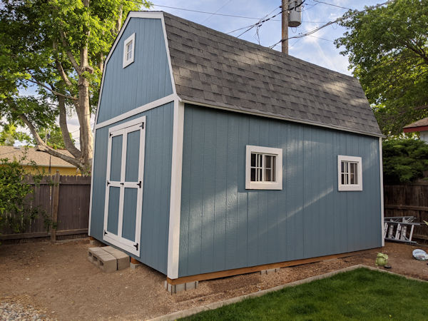Here's a 12x16 Barn shed built by Brian. Brain's 12x16 Barn shed