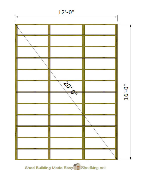 How to check a wooden shed floor for squareness How to check a wooden shed floor for squareness