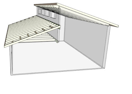 clerestory shed style roof