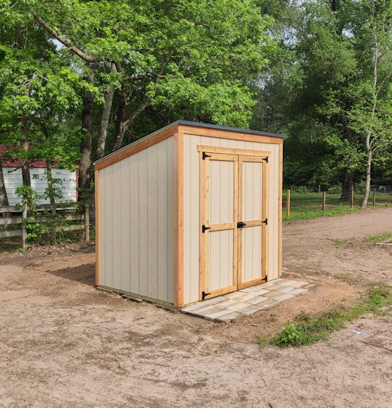 David's 6x8 lean to shed picture David's 6x8 lean to shed picture