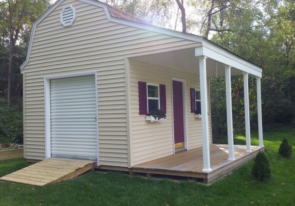 ray built this neat 12x16 barn style shed that would make