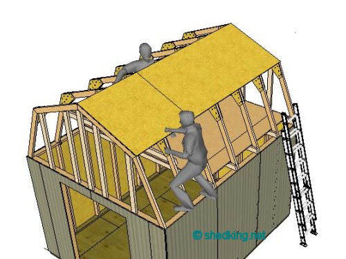 Shed Roof Gambrel, How to Build a Shed, Shed Roof