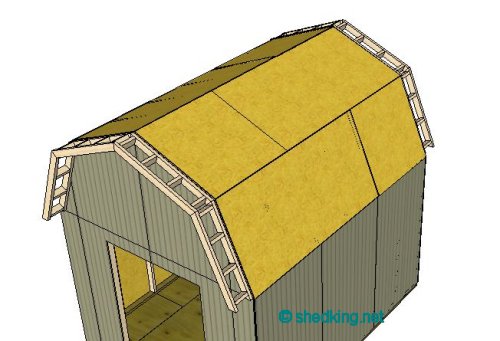 Shed Roof Gambrel, How to Build a Shed, Shed Roof