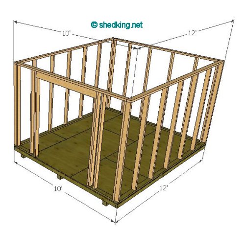 10x12 gable shed roof plans howtospecialist - how to