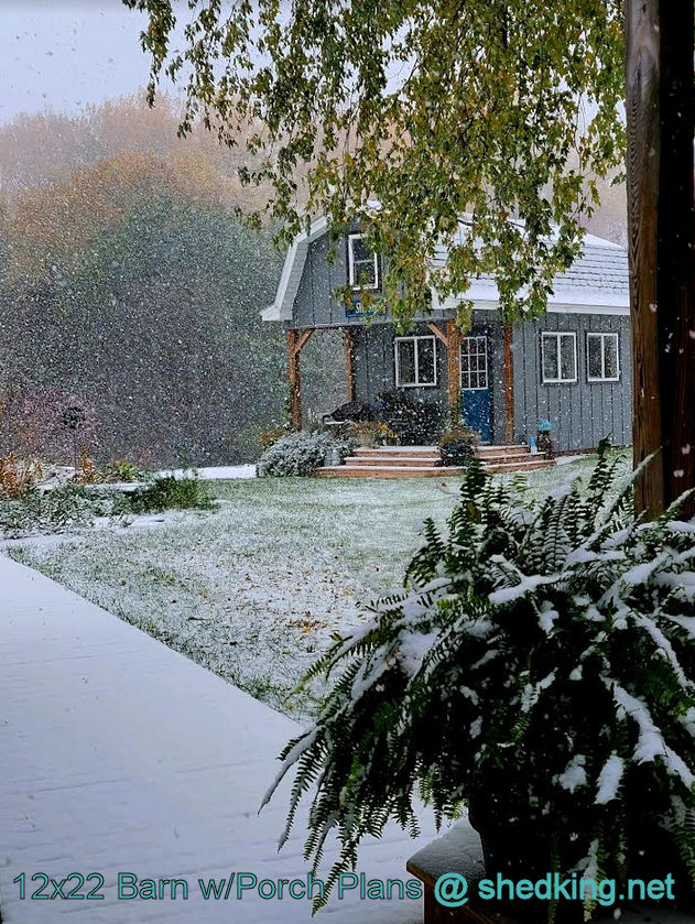 Snowy picture of a she shed or maybe a 'Lady's Lair'! Snowy picture of a she shed or maybe a 'Lady's Lair'!