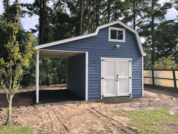 Pictures of Jeff's barn with side porch.