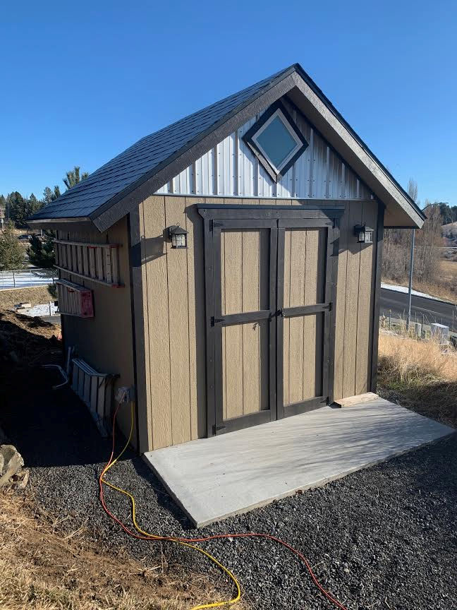 Karl's 10x12 gable shed picture. Karls 10x12 gable shed picture