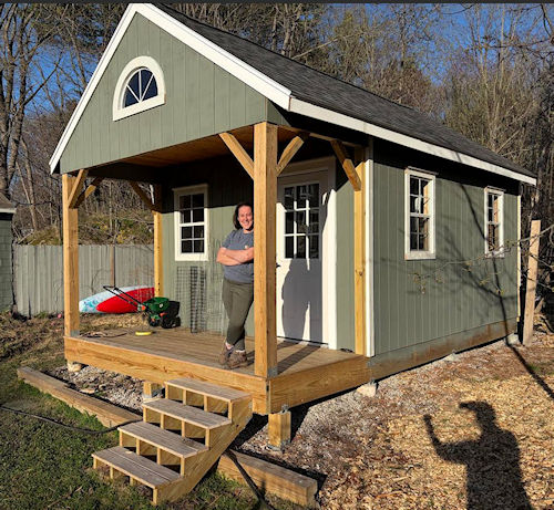 Women Built Sheds - Here's Kate's 12x16 Garden Shed