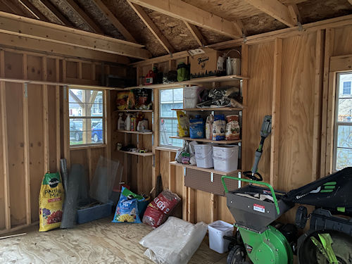 Kates storage shelves