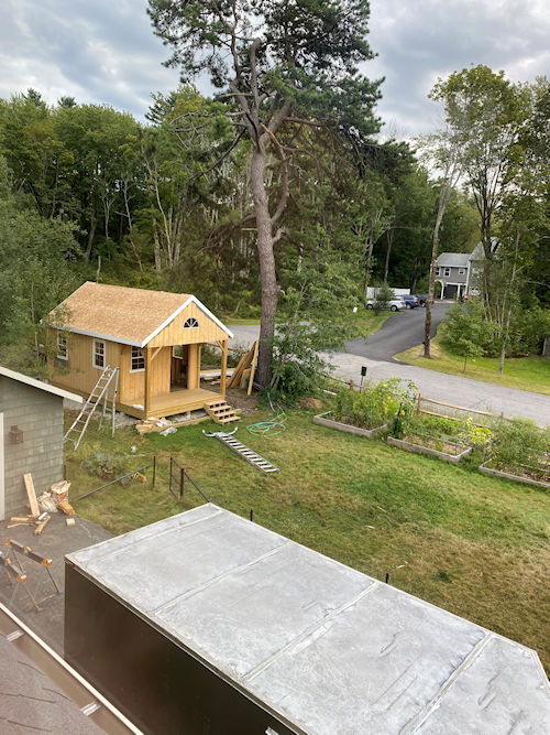 Kates shed and garden beds