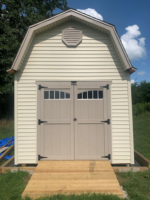 A shed picture of Leyland's 10x16 barn shed. A shed picture of Leyland's 10x16 barn shed.