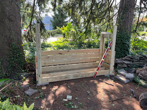 Matt's firewood 2x8 firewood shed. Matt's firewood 2x8 firewood shed.