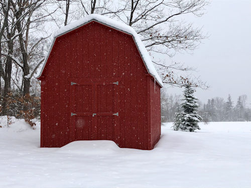 Mike's 12'x20 Barn Shed Picture. Here's a picture of Mike's awesome 12'x20' barn shed.