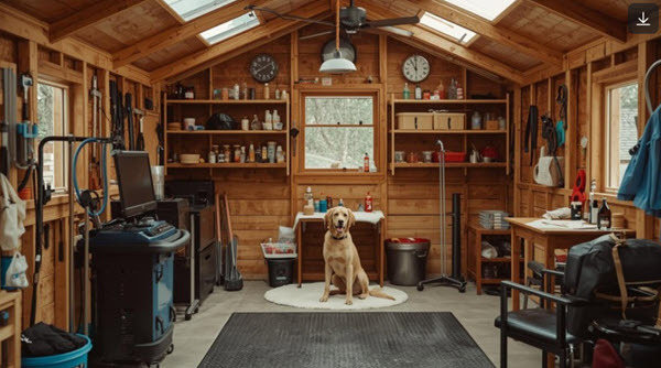 Making money with a dog grooming business in your shed Making money with a dog grooming business in your shed
