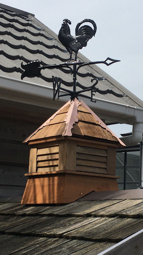 Here's a picture of a cupola built by Nick from NZ. Here's Nick from NZ and the cupola he built using my cupola plans.