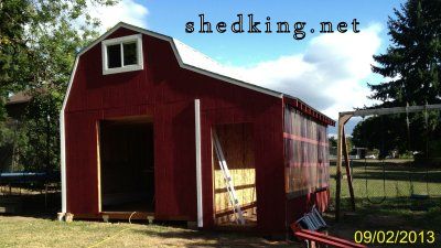 Side porch used as a greenhouse
