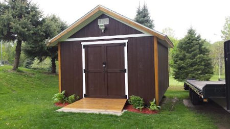 Shed pictures of Mr. Pearsons 12x16 gable shed. Shed pictures of Mr. Pearsons 12x16 gable shed.