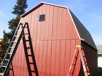12x16 Barn Shed Built by Rod