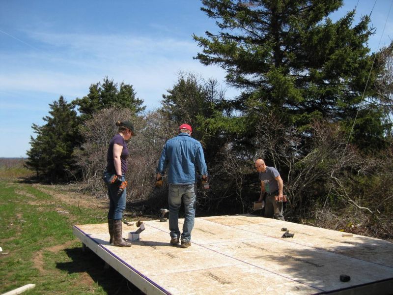 How to build a shed floor.