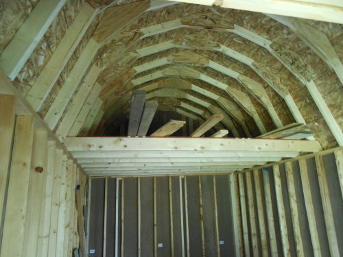 how to build the gambrel shed back wall & front wall