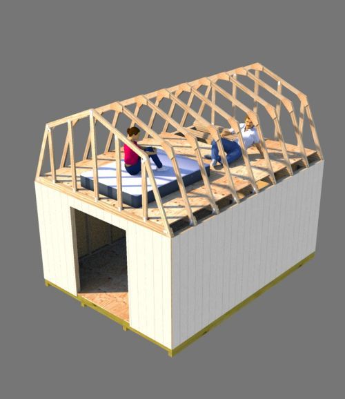 Building a Shed Loft Made Easy