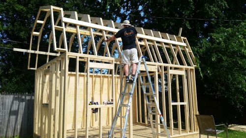 How to build a shed roof.