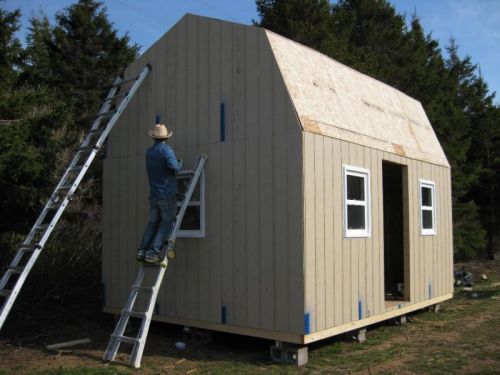 How to add siding to your shed.