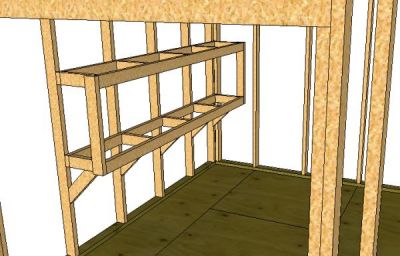 How To Build Storage Shed Shelves, Wooden Shed Shelving