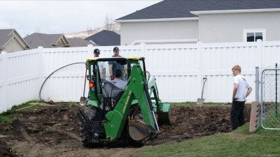 Site prep by a professional Site prep by a professional