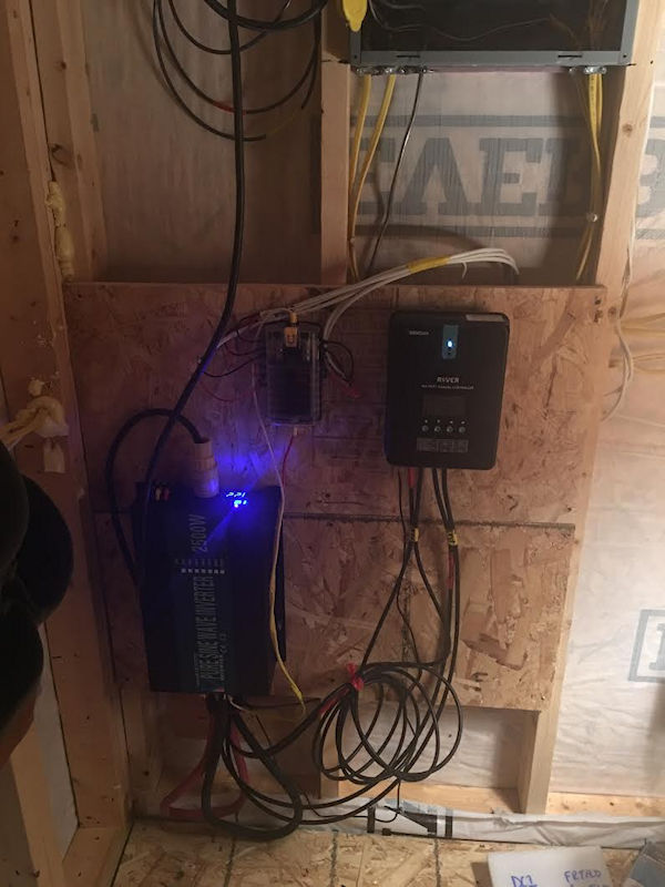 solar power system set up inside a shed solar power system set up inside a shed