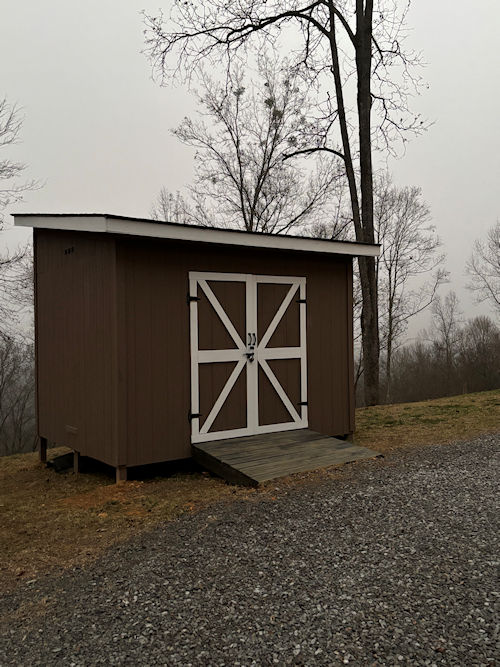 8x12 lean to shed from Diane