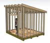 Framed roof for eneven wall heights (Shed Roof or Lean To)