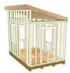 Lean to Shed with Top Plates All Around