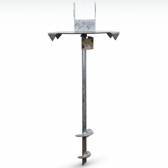 Titan deck foor anchor for shed foundations