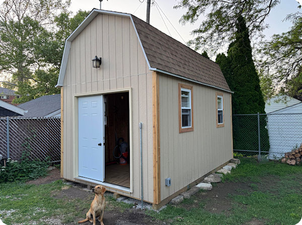 Tom's 10x16 barn shed