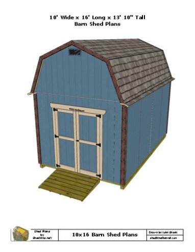 10x16 Barn Shed Plans