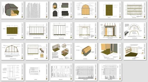 12x16 barn plans, barn shed plans, small barn plans