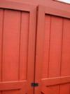 Warping plywood shed doors