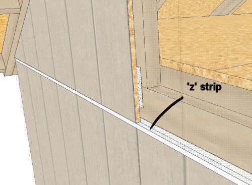 Protect Siding with Z Weather Strip Flashing